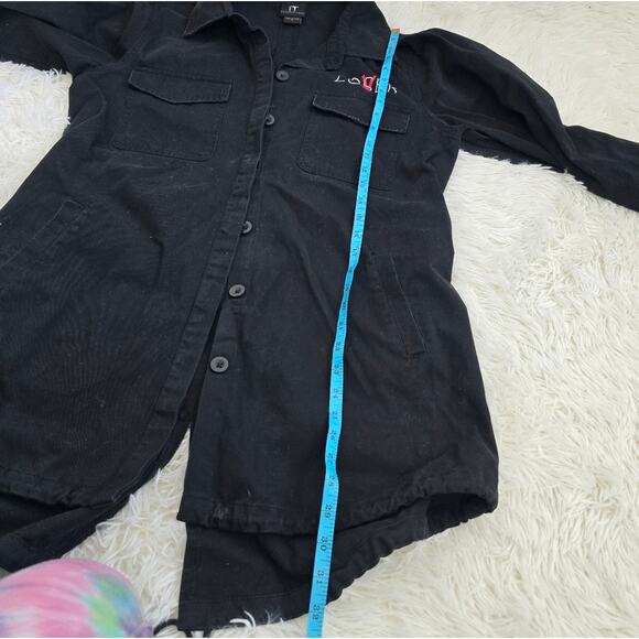 Pennywise It Two Cargo Trenchcoat Style Button Up Loser Shacket Men's Large - Picture 10 of 12